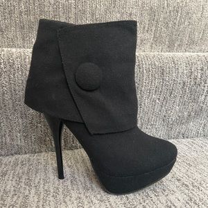 High stiletto pump ankle boots